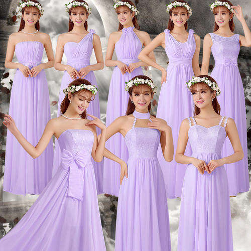 Bridesmaids Dress 2 color with 8 style