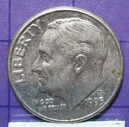 1995 U.S.A. dime
