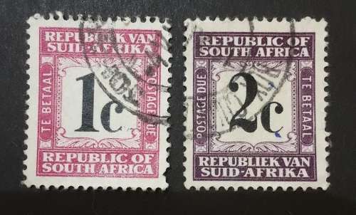 1961/67 South Africa postage due stamps