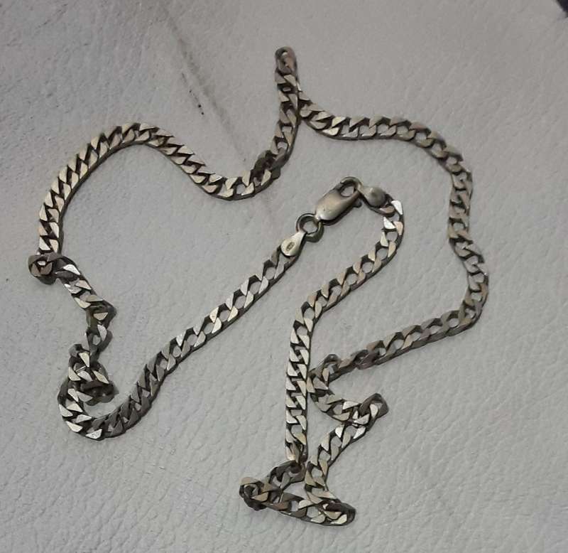 .925 Men's flat link chain(18.6 gr)