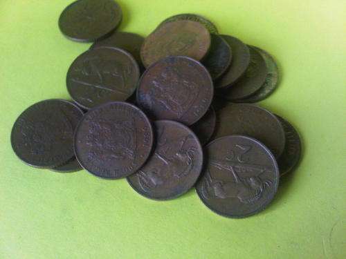 22 X 2 CENT PIECES