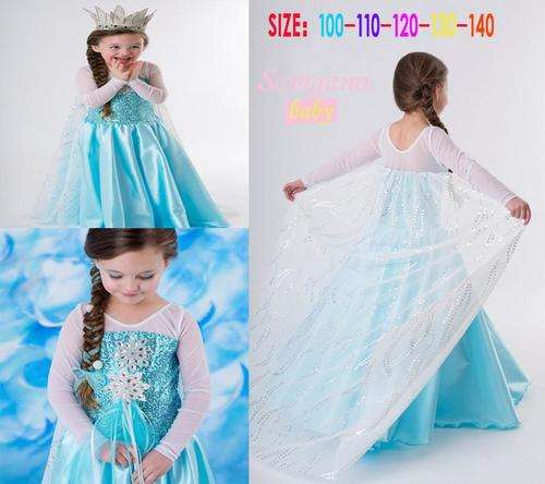 Frozen dress with cape
