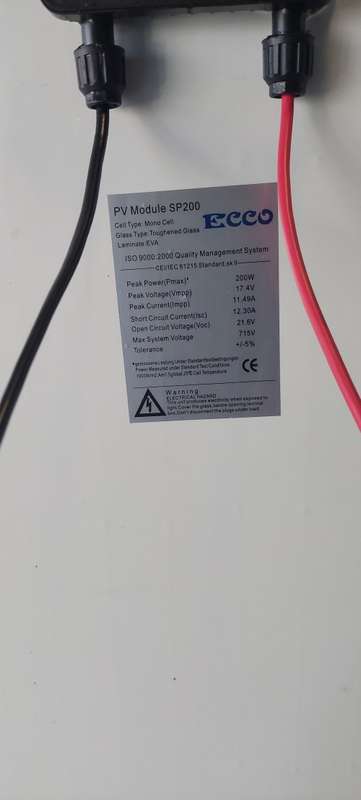 200W  MONOCYRSTALINE SOLAR PANEL