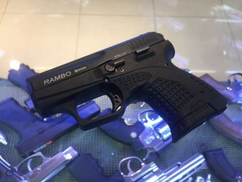 RAMBO 9MM PAK - BLANK / PEPPER PISTOL - BRAND NEW - 2 X MAGAZINES - NO LICENSE REQUIRED