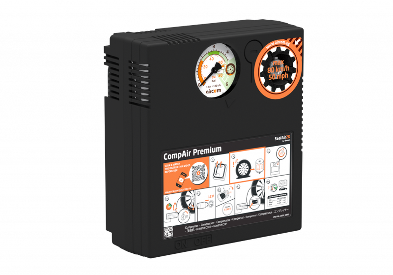 Tire Mobility Kit. Tire repair air compressor (BMW GROUP BRAND)
