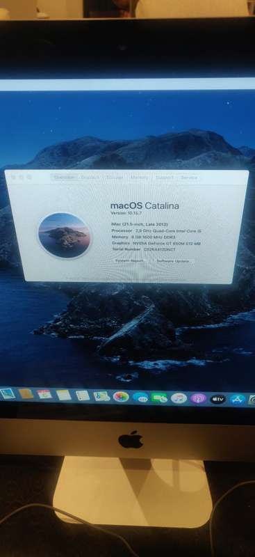 Apple iMac 21.5 inch Slim, Core i5 2.9GHz, 1TB, 8GB RAM, Nvidia