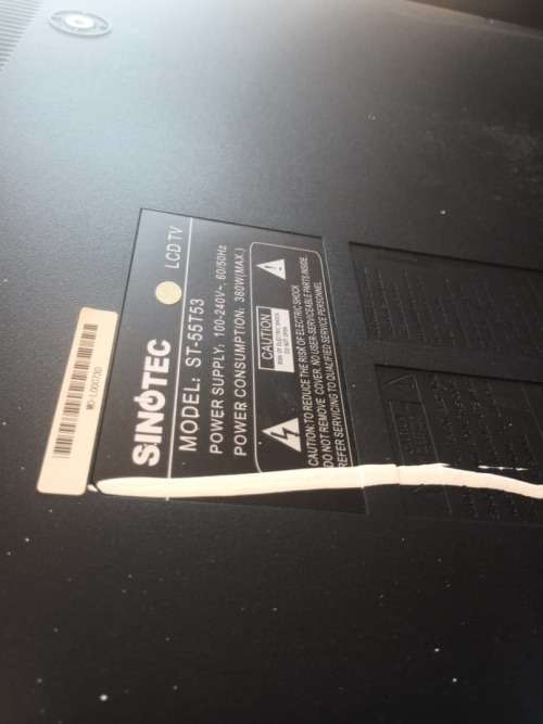 Sinotec 55 inch Full HD LCD TV (COLLECTION ONLY)