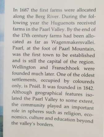 Paarl Valley 1687-1987  edited by A.G Oberholster in association with Pieter van Breda
