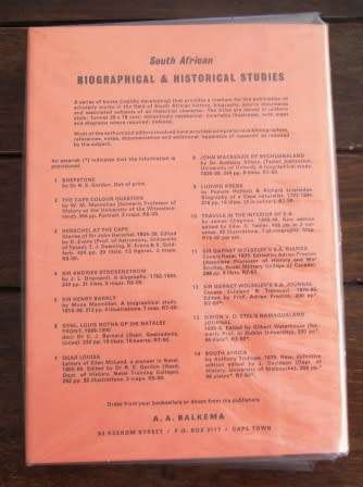Ludwig Krebs Cape Naturalist to the king of Prussia 1820 - 28 - A.A. Balkema