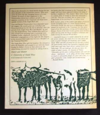 Vinnicombe`s Trek Son of Natal - Stepson of Transvaal - R.N. Currey