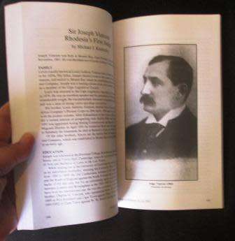 Heritage of Zimbabwe Special Goilden Jubilee Issue ( History Society publication)