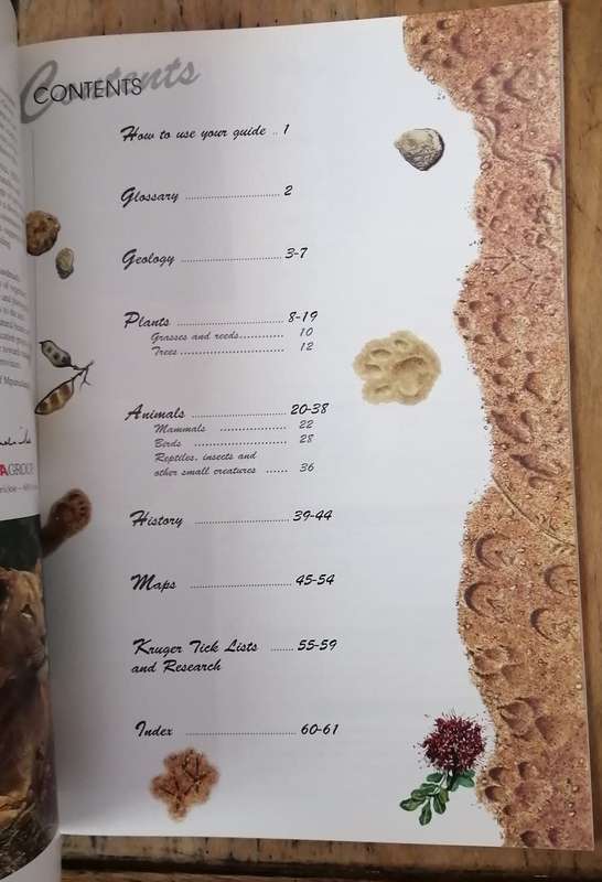 Kruger eco-guide . Animals, plants, history, maps/ecozones. Including the Find It.