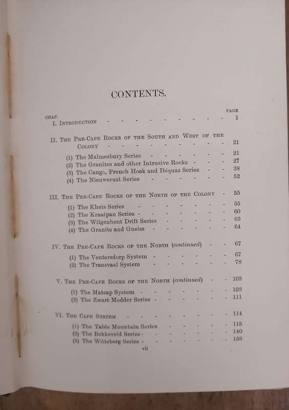 The Geology of Cape Colony - Rogers & Du Toit (1909)