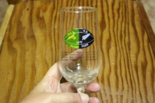 South Africa Vs New Zealand 1970 Tour Test Series Souvenir Wine Glass ( Afrikaans version)