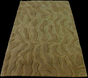 Pure wool carpets. Design - Water (H20). Hand woven in a village at the foothills of the Himalayas