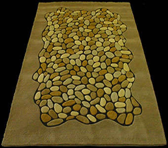 Pure wool carpets. Design - GEMS. Hand woven in a village at the foothills of the Himalayas