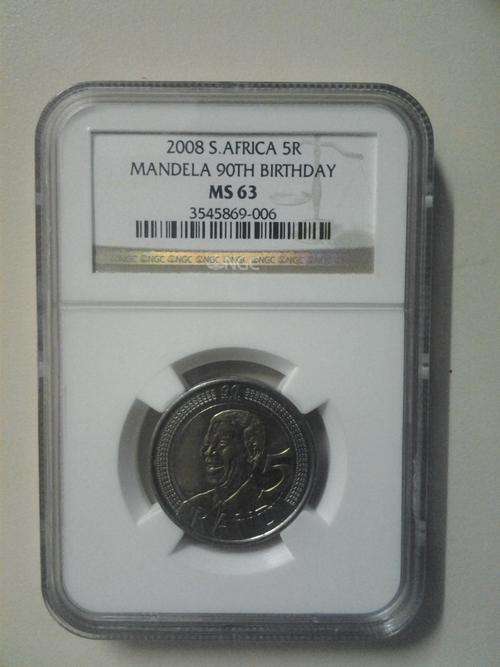 Great Buy!! 2008 Mandela R5 - NGC MS63! x2