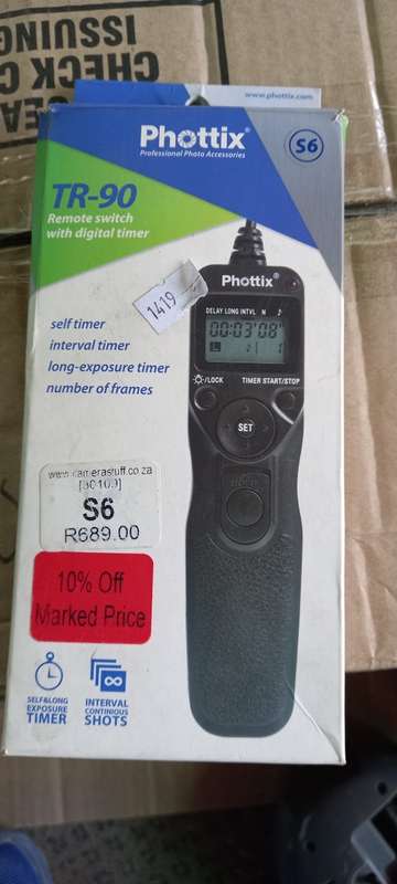 PHOTTIX S6 TR-90 CAMERA REMOTE
