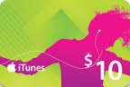 Itunes gift voucher - $10