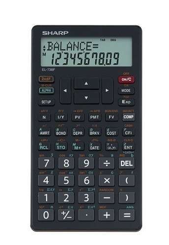 Sharp EL-738B - Advanced Financial Calculator