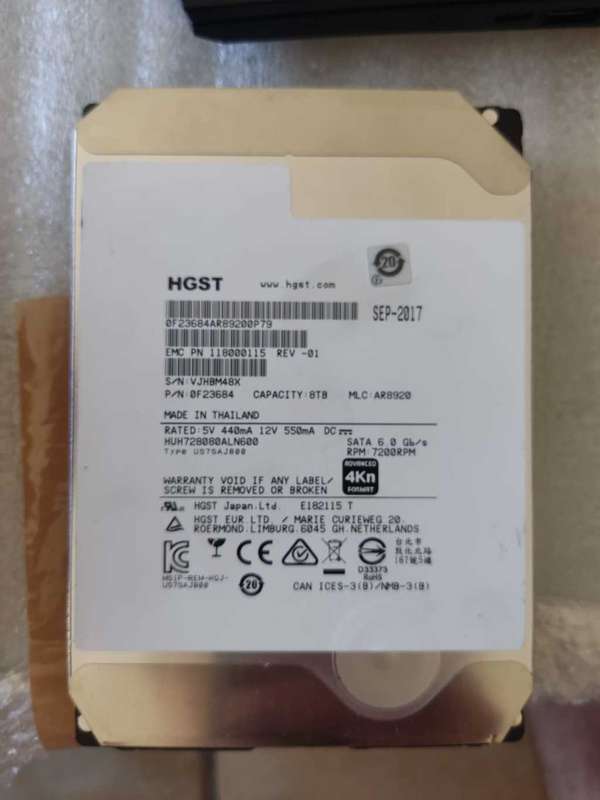 8TB SATA Hitachi Ultrastar