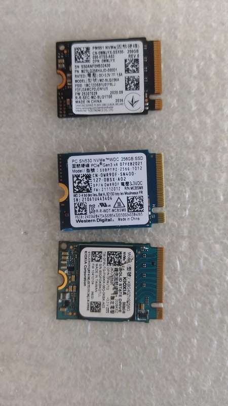 256GB NVME - 2230 (Mixed Brands)