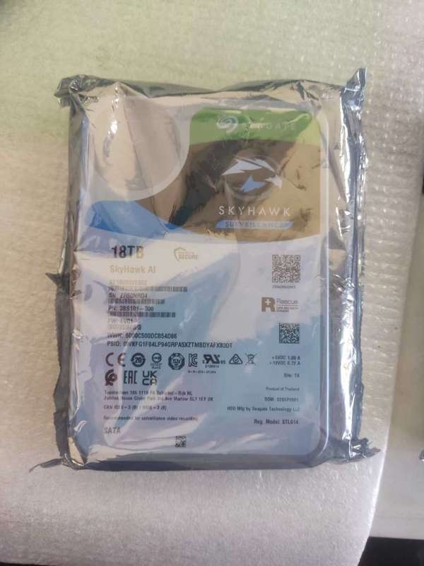 18TB Surveillance Hard Drive - Sealed