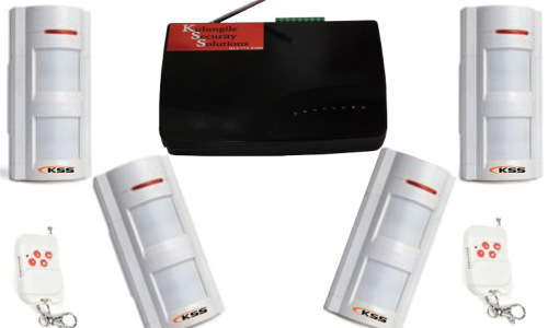 P1 GSM Security Alarm (With 4 Dual-PIR Outdoor PIR Motion Detectors)