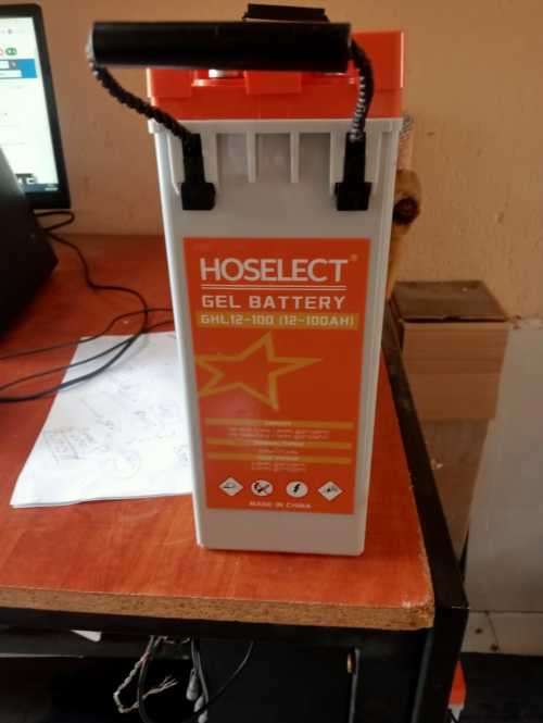 Hoselect 12v 100ah Slim design Gel Solar abattery