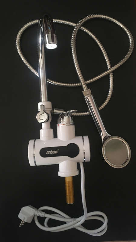 Instant Electric faucet with handheld shower head - Base Mount