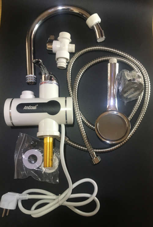 Instant Electric faucet with handheld shower head - Base Mount