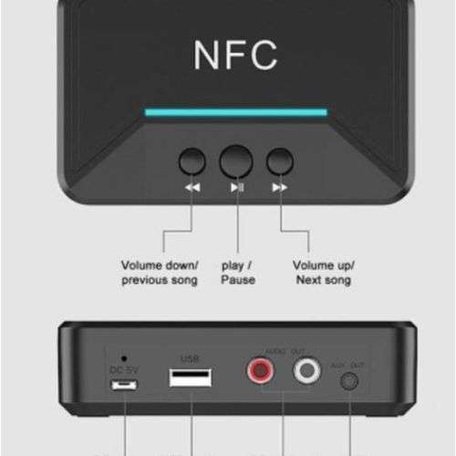 Andowl NFC Bluetooth Receiver - Allows old speakers / sound systems to be used as Bluetooth Speakers