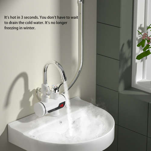 Base Mount - Instant Electric faucet with handheld shower head