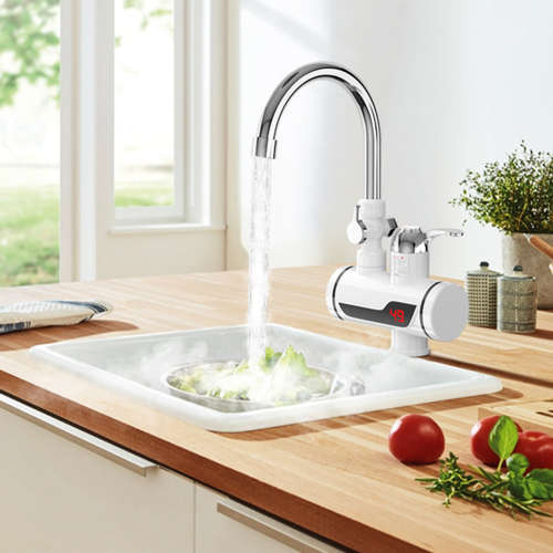 Base Mount - Instant Electric faucet with handheld shower head