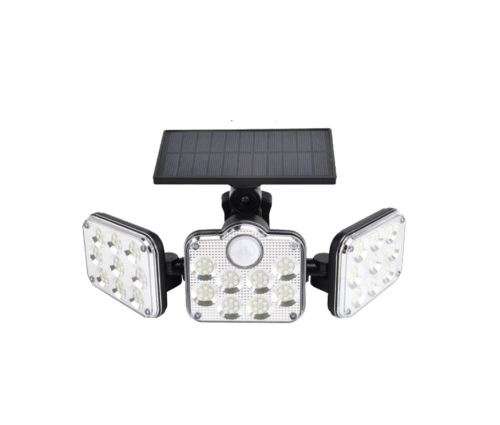 30 Watt Three Head Outdoor Solar Sensor LED Light
