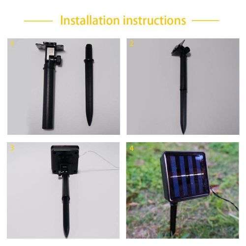 20 LEDs Crystal Ball 5M Solar Lamp (warm W)