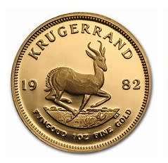 1982 4 Coin Gold Proof Krugerrand set - 1,  1-2,  1-4,  1-10 ounce, Graded, Slabed and Certified by