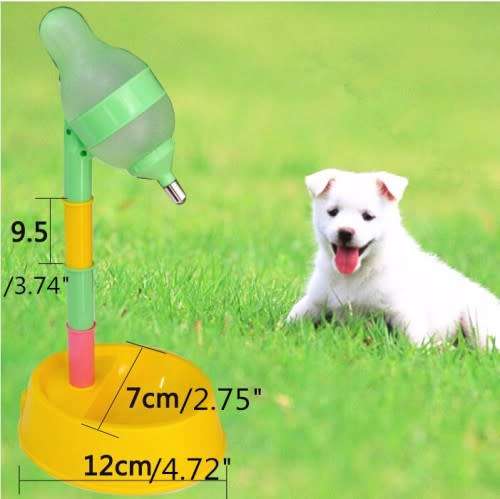 Automatic Pet Water Dispenser Stand Feeder Bowl Adjusting Height Water Bottle Cat Dog Water Drinker