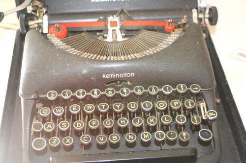 Antique Remington Rand Typewriter in Case