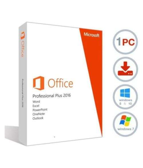 Microsoft Office 2016 Pro Plus 32/64 Bit Lifetime License Genuine Key Instant Delivery