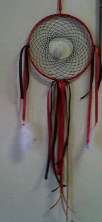 Red and Black Dream Catcher