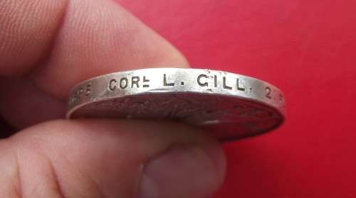 BOER WAR QSA TO 4695 CORPORAL L.C. GILL, 2nd ROYAL BERKSHIRE REGIMENT. DISC ONLY.