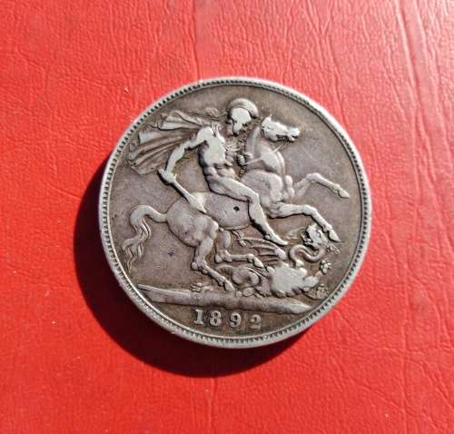 1892 STERLING SILVER (92.5%) VICTORIA CROWN.