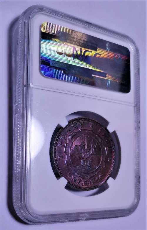ZAR 1898 1D PENNY. NGC MS63RB. BEAUTIFUL COIN.