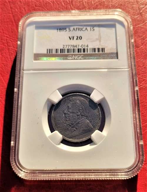 ZAR 1895 SHILLING. NGC VF20.