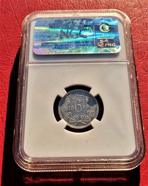 ZAR 1895 6P. NGC VF25.