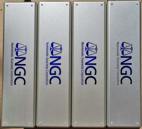 2 X NGC SLAB CONTAINERS. TAKES 20 SLABS PER CONTAINER. BID PER CONTAINER TO TAKE BOTH.
