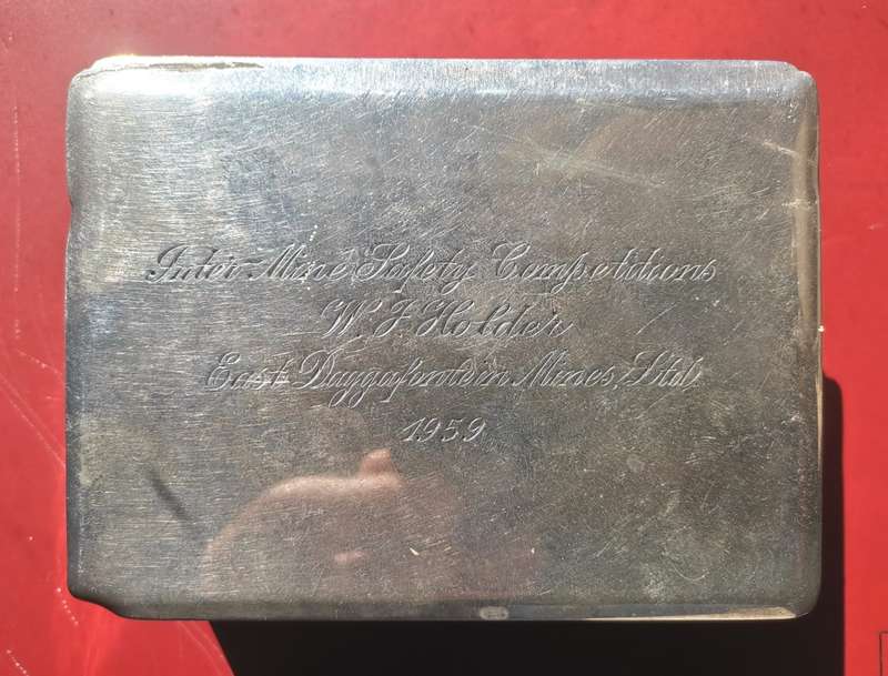 SAM 925 STERLING SILVER CIGAR CASE. 1959. WEIGHT: 306 GRAMS. STAMPED.