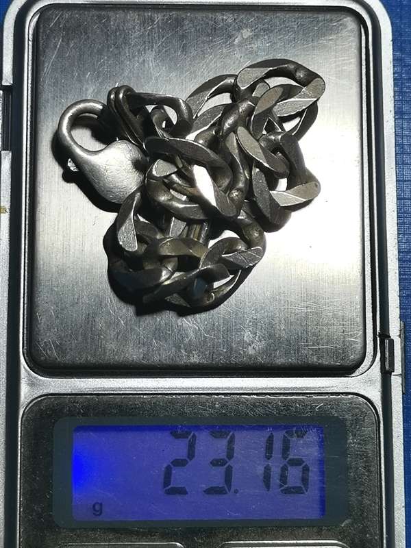 925 SILVER MEN`S BRACELET. WEIGHT: 23.16 GRAMS.