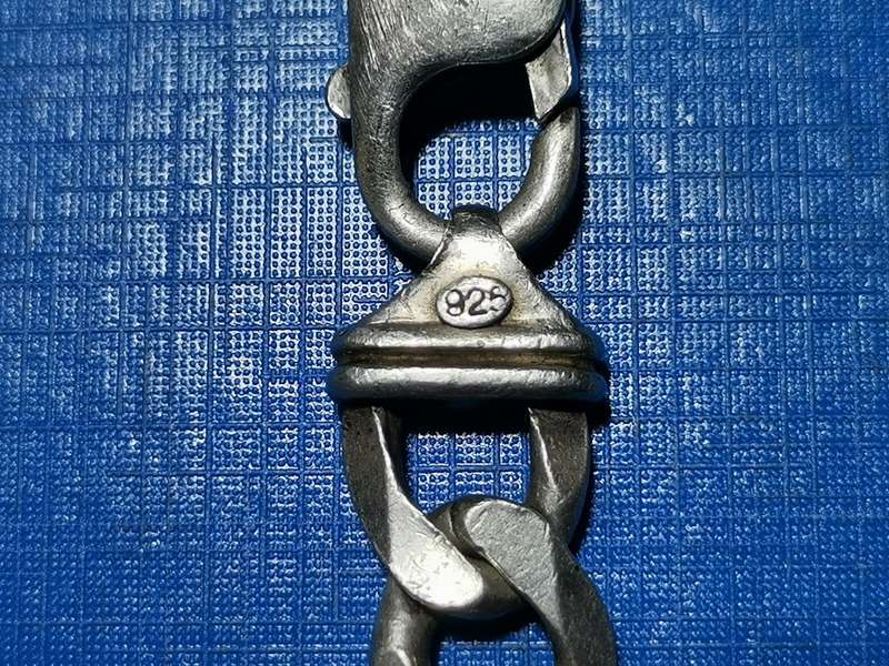 925 SILVER MEN`S BRACELET. WEIGHT: 23.16 GRAMS.